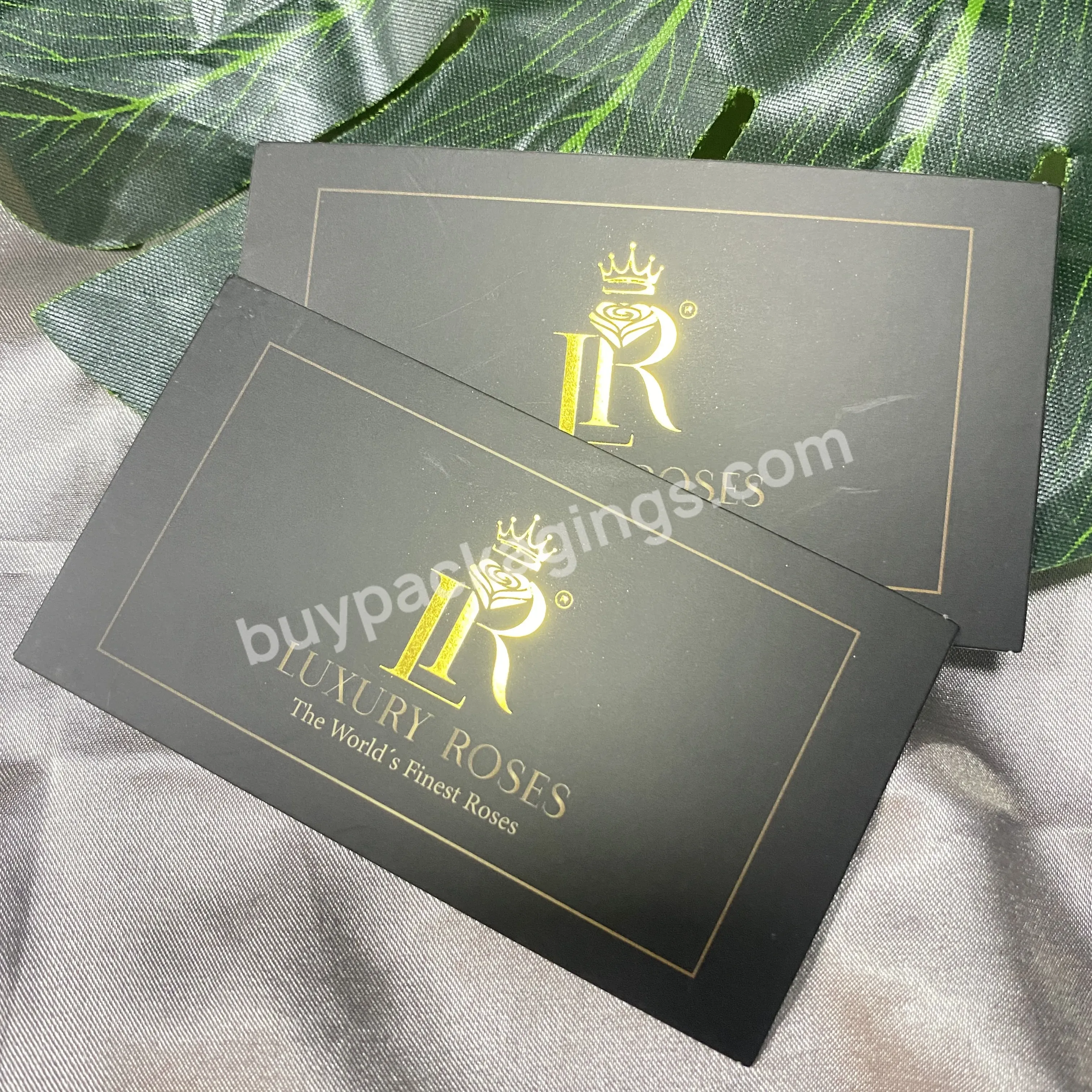 Custom Logo And Size Of Invitation Card Post Card Customized Cotton Paper Cards Letterpress Printing With Hot Stamping