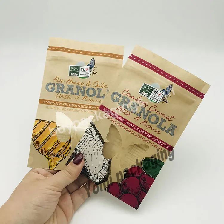 Custom Logo Biodegradable Recycle Brown Kraft Paper Bags For Protein Fruit Granola Nut - Buy Brown Kraft Paper Bags,Brown Kraft Paper Bags For Protein Fruit Granola Nut,Custom Logo Biodegradable Recycle Brown Kraft Paper Bags.