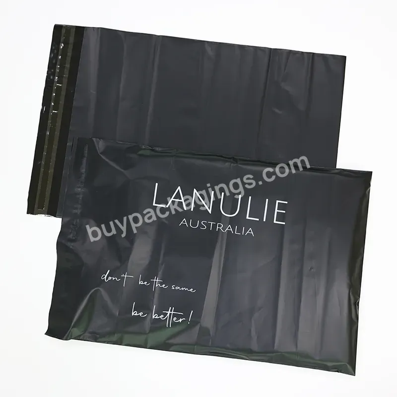 Custom Logo Black Eco Friendly Biodegradable Plastic Poly Mailer Courier Shipping Bag For Clothing Envelop Mailing Bags - Buy Black Mailing Bags,Small Mailing Bags,Poly Bags Mailing.