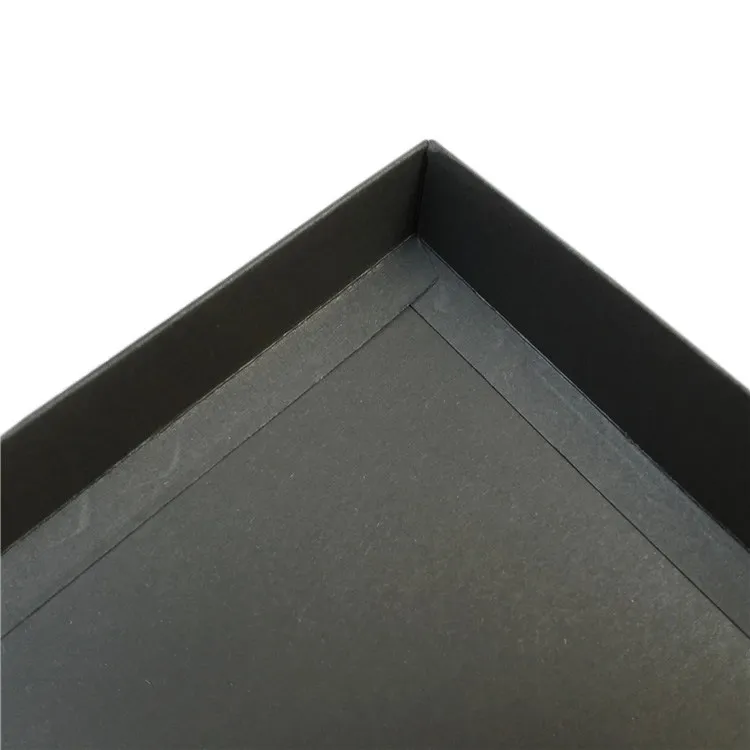 Custom Logo Black Kraft Paper Shirt Packaging Apparel Box