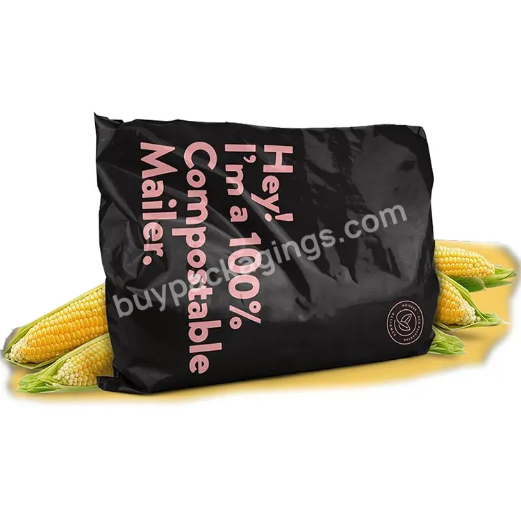 Custom Logo Clothing Packaging Eco Friendly Compostable Recycled Shipping Poly Mailer Mailing Biodegradable Postage Bags