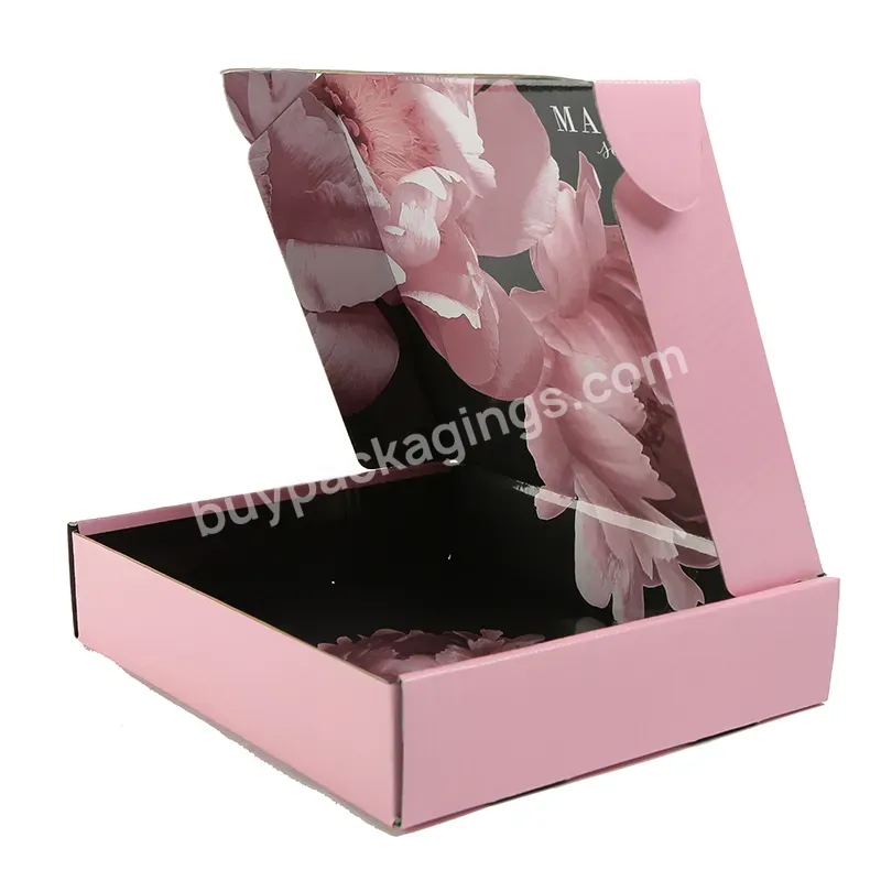 Custom Logo Corrugated Mailer Shipping Box Packaging Printed For Clothes Cosmetics Makeup Products Box - Buy Custom Logo Corrugated Mailer Shipping Box Packaging Printed For Clothes Cosmetics Makeup Products Box,Wholesale Large Black Cardboard Paper