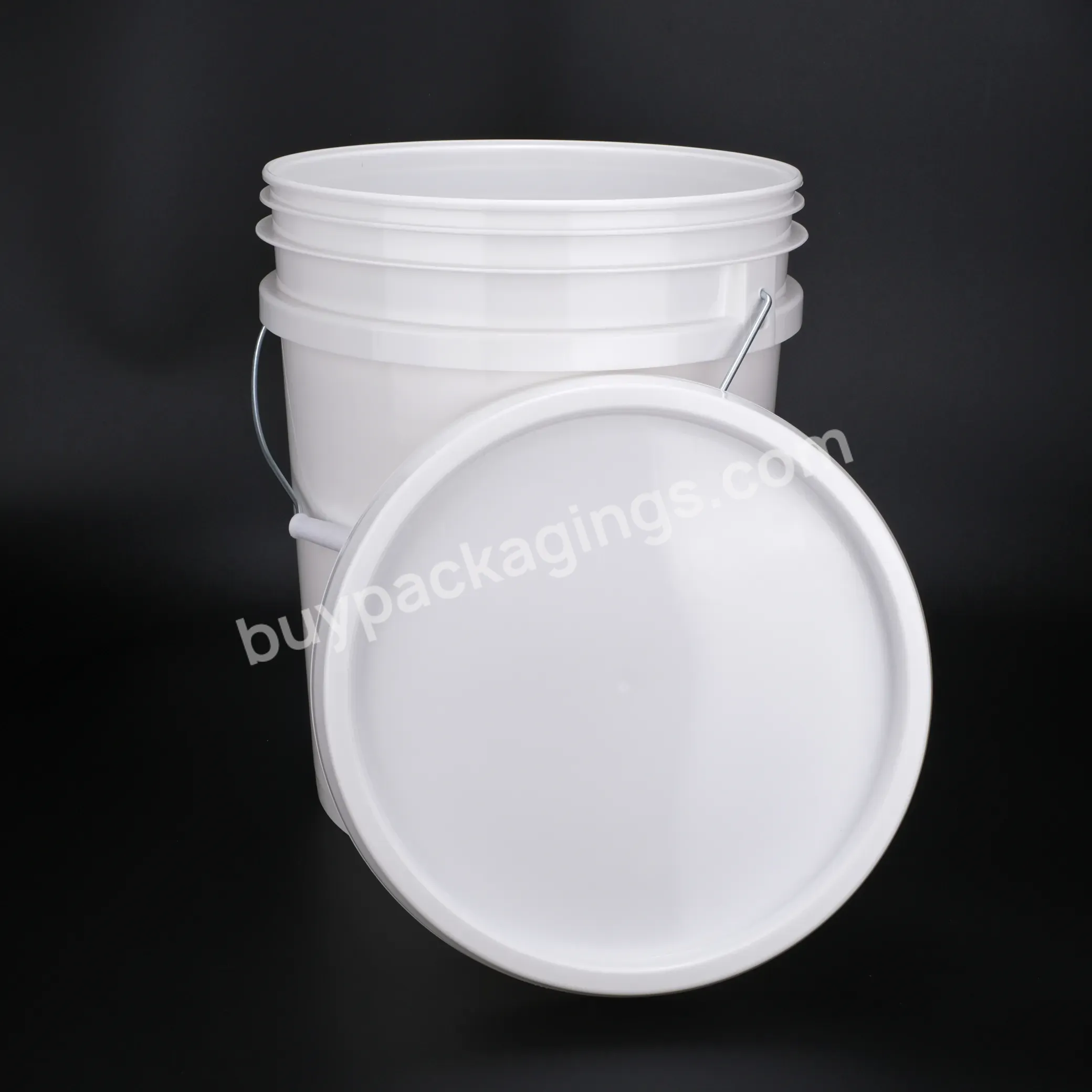Custom Logo Drums Paint Pails Container 18l Plastic Bucket Crateandbarrel With Lid And Handle