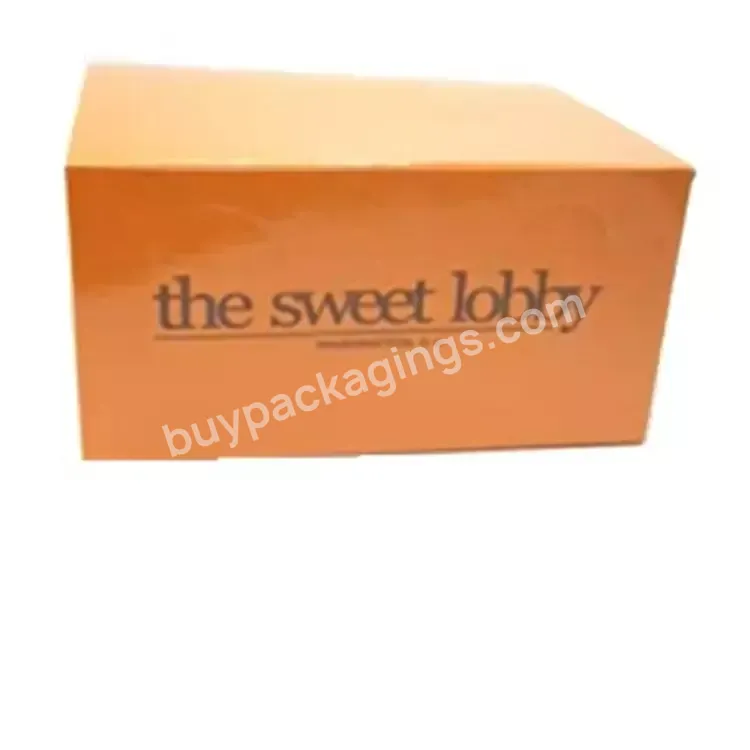 Custom Logo Food Grade Dividers Cardboard Cupcake Packaging Kraft Folding Takeaway Box For Bakery - Buy Dessert Box,Food Paper Boxes,Packing Box For Cupcake.