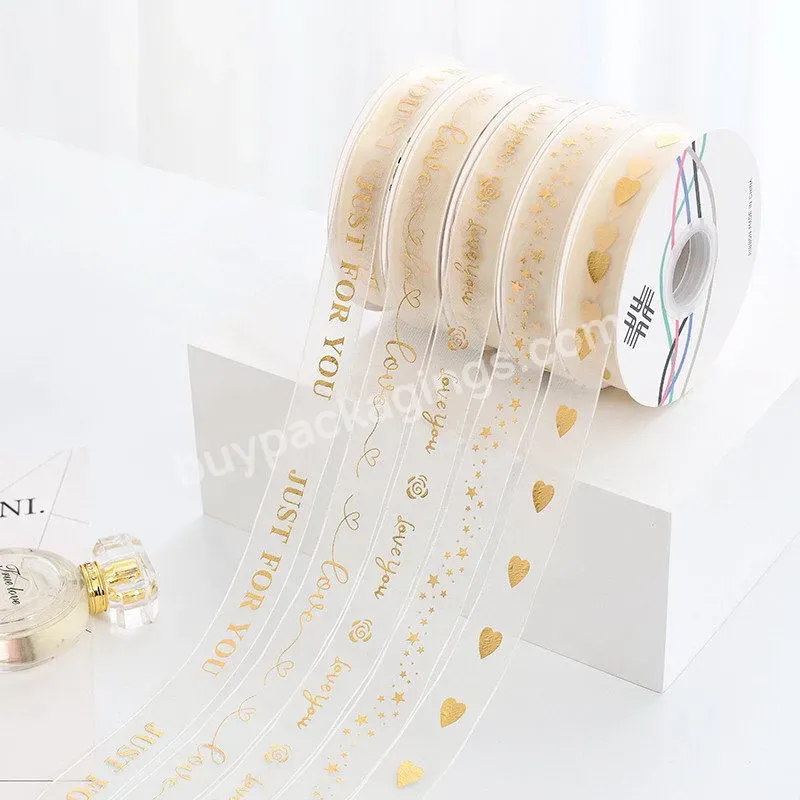 Custom Logo Gold Foil Printed Solid Recycled Satin Fabric Ribbons For Gift Wrap Silk Ribbon - Buy Silk Ribbon,Silk Ribbon For Flowers,Wholesale Silk Ribbon.