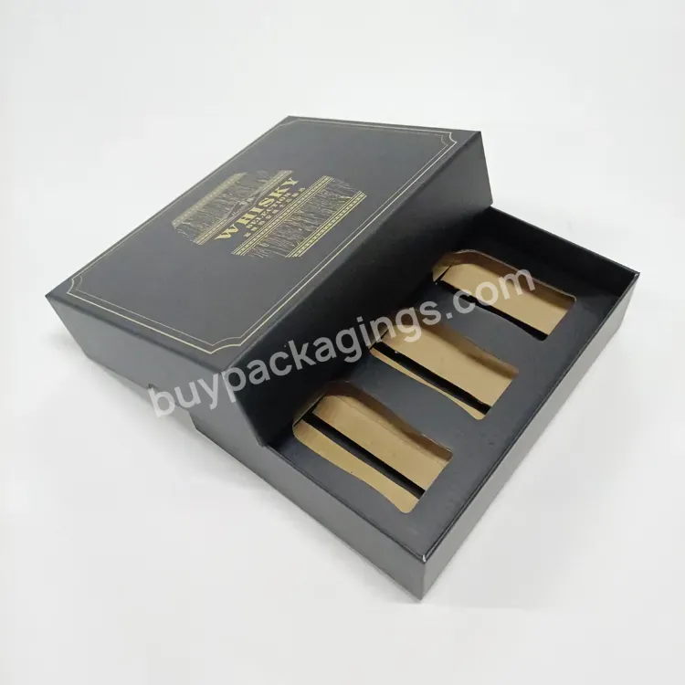 Custom Logo Golden Stamping Recycled Kraft Folding Corrugated Paper Cosmetic Product Packaging Shipping Box Divider Insert - Buy Cosmetic Package Box,Box With Insert,Cosmetic Paper Box.
