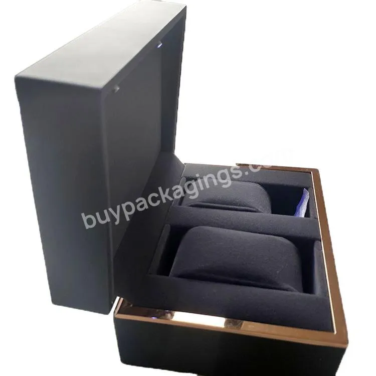 Custom Logo Jewelry Packaging Led Light Jewelry Box With Velvet Insert Earring Necklace Bracelet Luxury Watch Box
