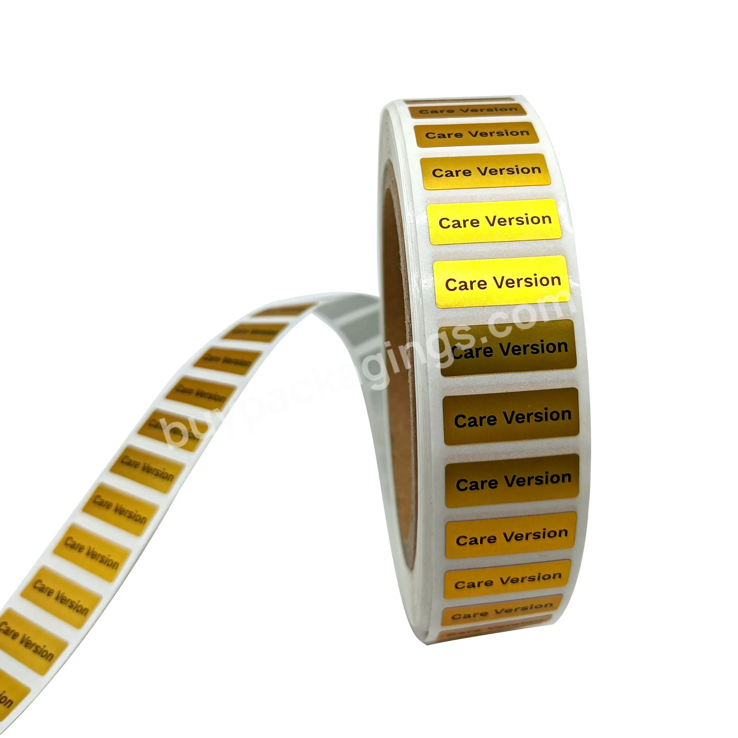 Custom Logo Laser Gold Foilng Packaging Label Custom Stickers - Buy Gold Foil Labels,Vinyl Sticker,Packaging Label.