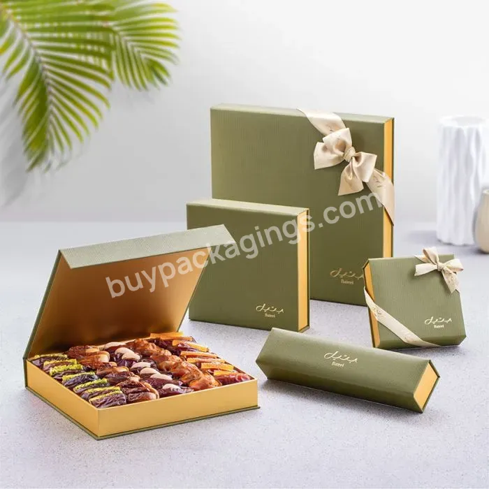 Custom Logo Luxurious Wildflower Chest Drawer Box For Plain And Filled Dates Snacks Chocolate Packaging Paper Box With Ribbon - Buy Wildflower Chest Drawer Box,Drawer Box For Plain And Filled Dates,Chocolate Packaging Paper Box.