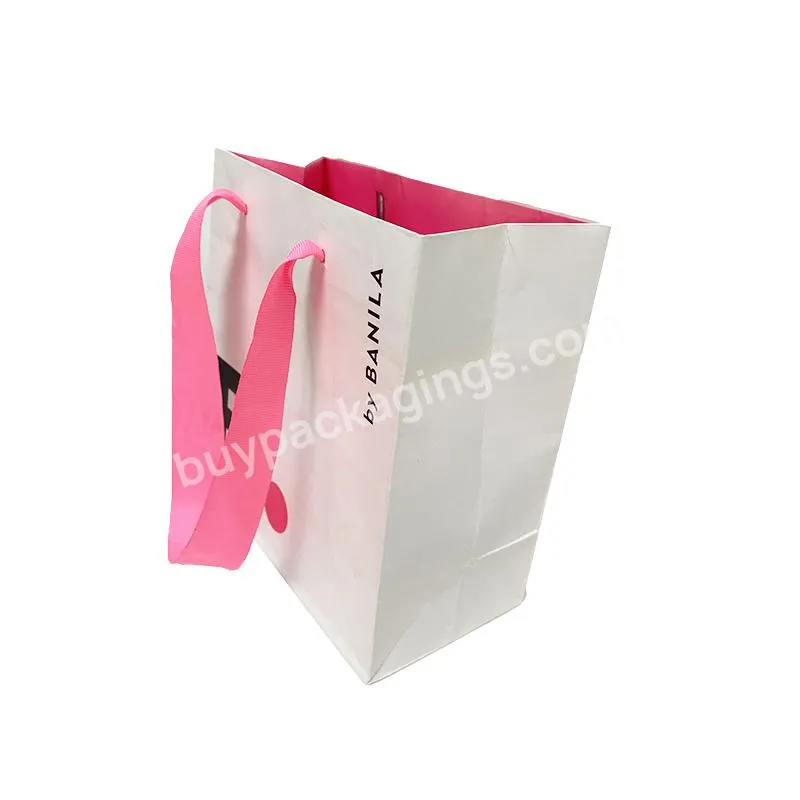 Custom Logo Luxury Jewelry Apparel Packaging Paper Gift Shopping Bag And Box Paper bag