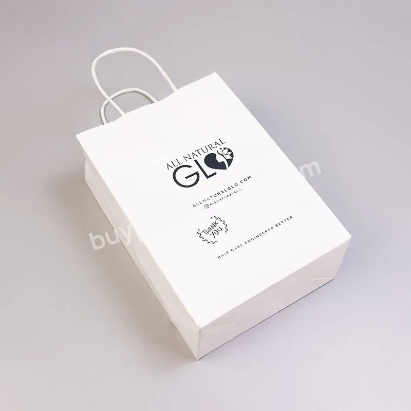 Custom Logo Luxury Printing Brown White Black Gift Craft Kraft Clothing Shopping Paper Bags With Handle - Buy White Kraft Paper Bags,Luxury Paper Shopping Bag,Kraft Paper Bag.