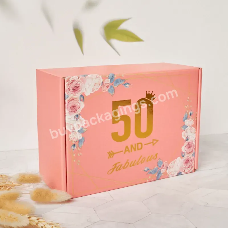 Custom Logo Pink Paper Mailing Packing Boxes Mailer Shipping Corrugated Cardboard For Postal - Buy Paper Mailing Packing Boxes,Boxes Mailer Shipping Corrugated,Corrugated Cardboard For Postal.