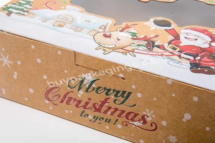 Custom Logo Printed Christmas Gift Cardboard Packaging Luxury Carton With Ribbon - Buy Long Boxes With Window,Christmas Gifts Custom Logo Packing Boxes,Paper Boxes.