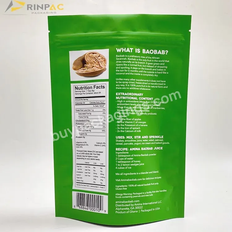 Custom Logo Printed Doypack Kraft Paper Zip Lock Stand Up Pouch Supplement Protein Fruit Powder Packaging Bag - Buy Powder Packaging Bag,Fruit Powder Packaging Bags,Supplement Protein Powder Packaging Bag.
