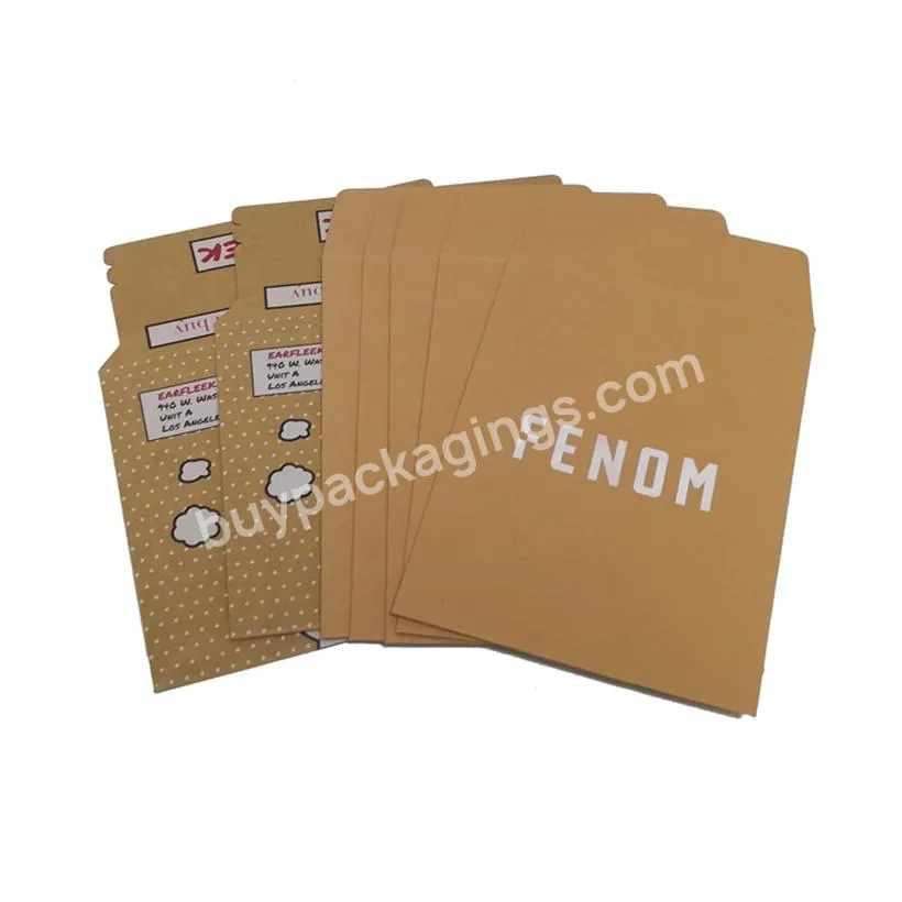 Custom Logo Printed Kraft Paper Envelope Factory Wholesale Do Not Bend Cardboard Envelope A3 A4 A5 C4 Rigid Mailer