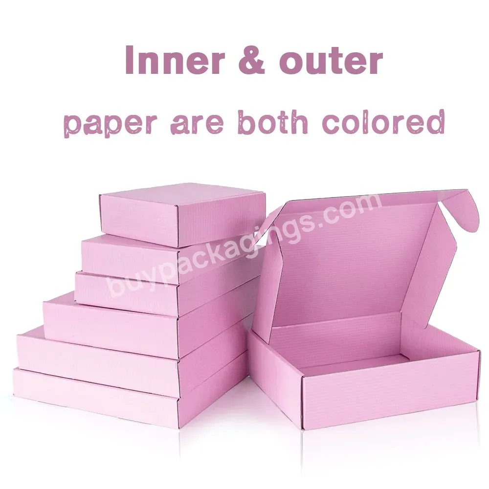 Custom Logo Printed Low Price Corrugated Pink Cute Packaging Shipping Mailer Box - Buy Corrugated Pink Cute Packaging Shipping Mailer Box,Pink Corrugated Shipping Box Custom Logo Printed Pink Corrugated Shipping Box,Low Price Pink Shipping Box Ready