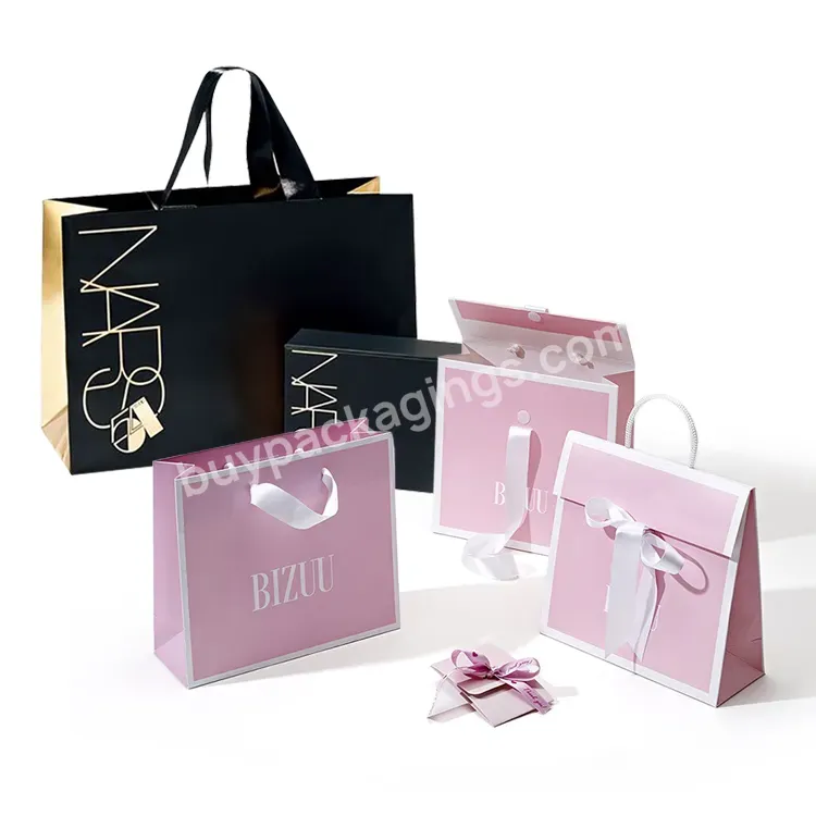 Custom Logo Printed Luxury Merchandise Retail Euro Tote Cardboard Packaging Art Paper Shopping Bags For Clothes/clothing - Buy Shopping Bag,Paper Bag Custom Print,Paper Packaging Bags.