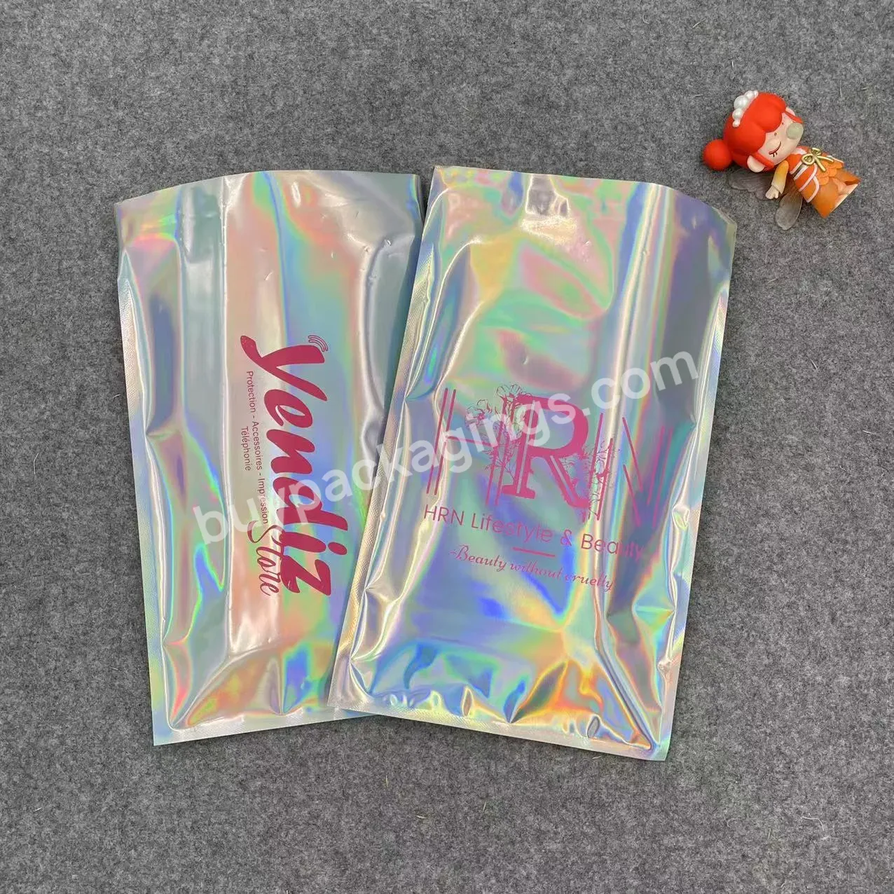 Custom Logo Printed Metallic Foil Glitter Rainbow Mailing Plastic Bag Packaging Mailer Bag Holographic Shipping Bags - Buy Holographic Shipping Bags,Custom Logo Printed Shipping Bags,Packaging Mailer Bag.