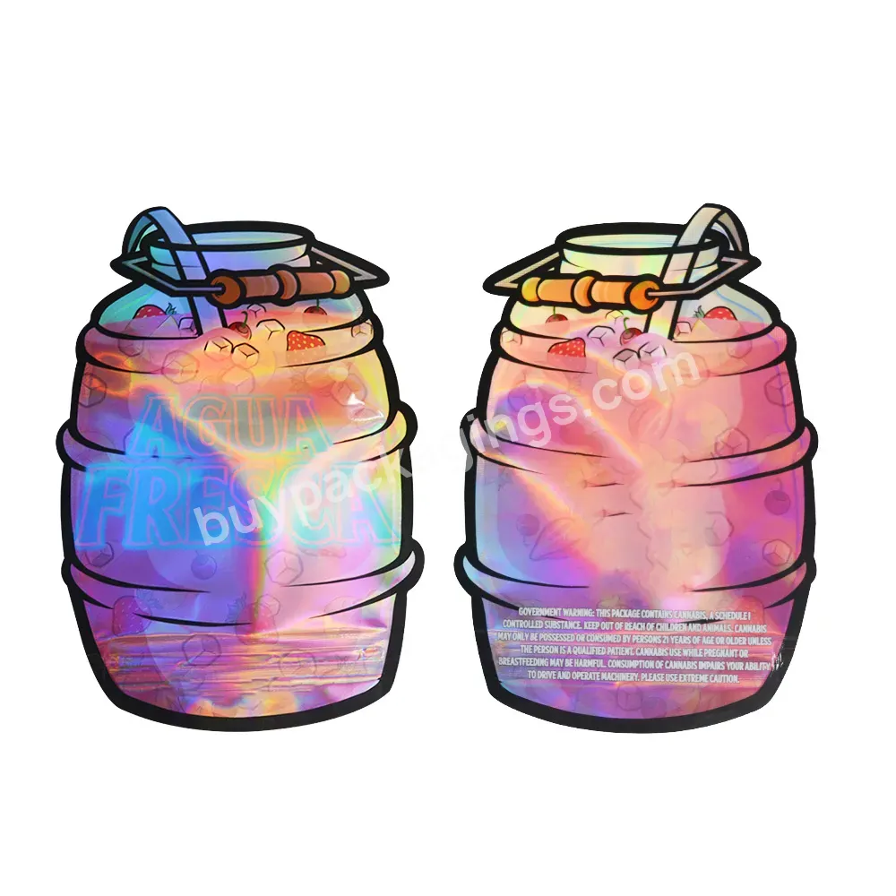 Custom Logo Printed Plastic Smell Proof Pouch 3.5 Bags Ziplock Pouch Edible Exit Bag Wholesale Die Cut Mylar Holographic Bags - Buy Mylar Holographic Bags,Custom Printed Resealable Smell Proof Bags Packaging 1g 35 7g 14g 28g 1oz Mylar Bag With Free L