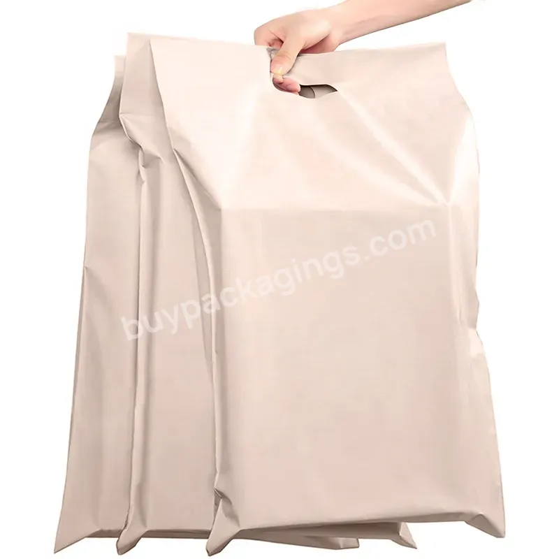 Custom Logo Printing 100% Biodegradable Mailing Bags With Handle Packaging Envelopes Bags Nude Color - Buy Custom Logo Bags For Clothes Biodegradable Mailing Bag,Clothing Packaging Bag Mailing Bag With Handle,Custom Logo Mailing Bag Poly Nude Shippin