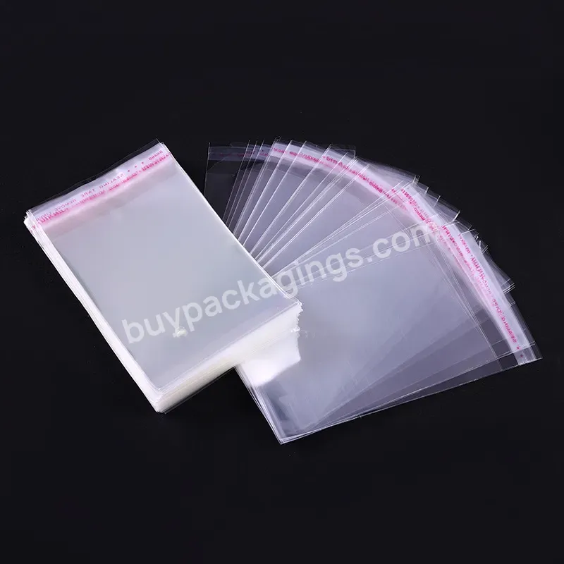 Custom Logo Printing Self Sealing Adhesive Clear Transparent Cookies Plastic Opp Bag For Packingr - Buy Opp Bags,Wholesale Customized Self Seal Adhesive Bopp Pp Opp Poly Plastic Cello Packaging Bags For Cellophane Candy Garment Clothing,Custom Logo P