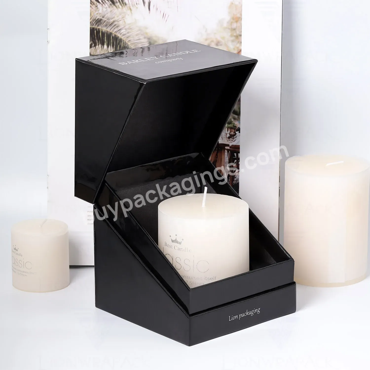 Custom Logo Rigid Paper Packaging Luxury Matte Black Candle Gift Box For Candles - Buy Candle Boxes Custom Logo,Candle Box With Insert,Candle Box Print.