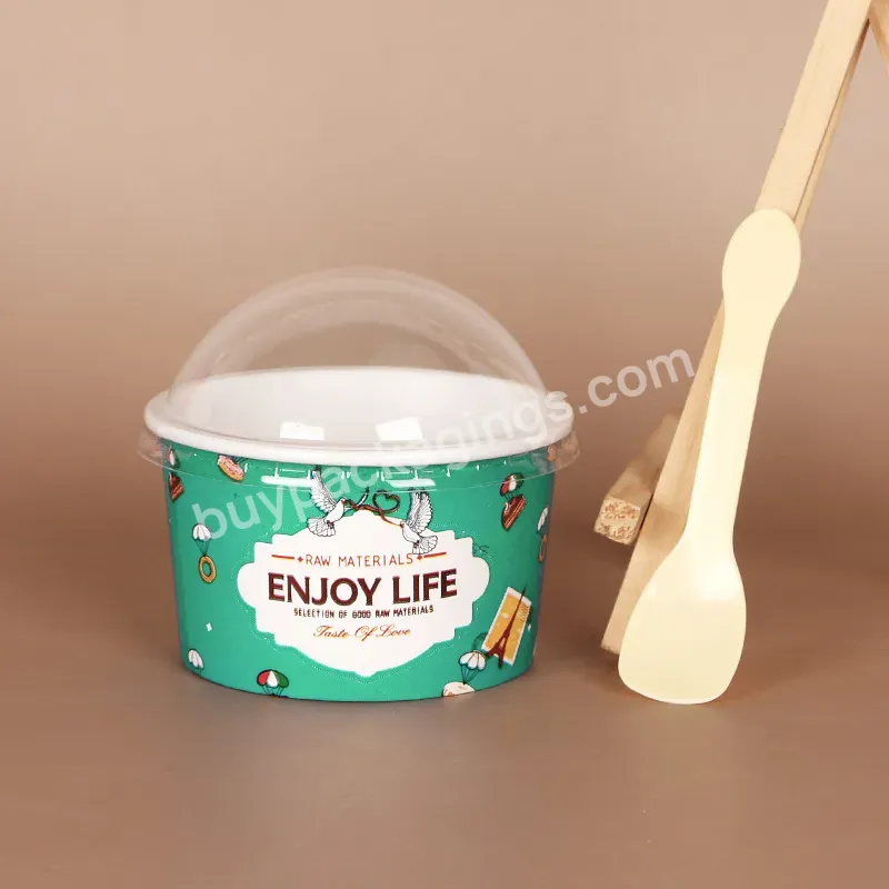 Custom Logo Round Disposable Plastic Ice Cream Container Cup Paper Bowl - Buy Hard Plastic Ice Cream Containers,Ice Cream Plastic Containers,Ice Cream Pint Containers.