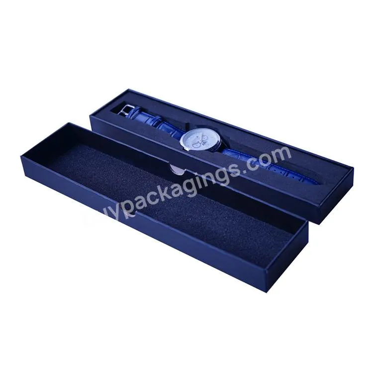 Custom Logo Single Slim Paper Packaging Watch Box - Buy Watch Box,Custom Logo,Paper Slim Packaging For Watch.