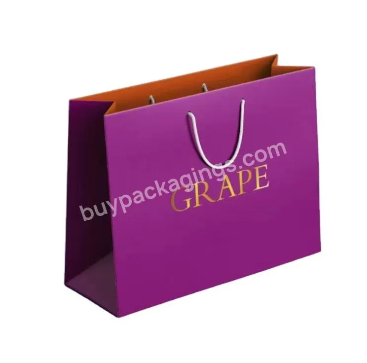 Custom Logo Size Packaging Paper Bags Clothing Storage Shopping Tote Bags Paper Gift Fancy Paper Bags