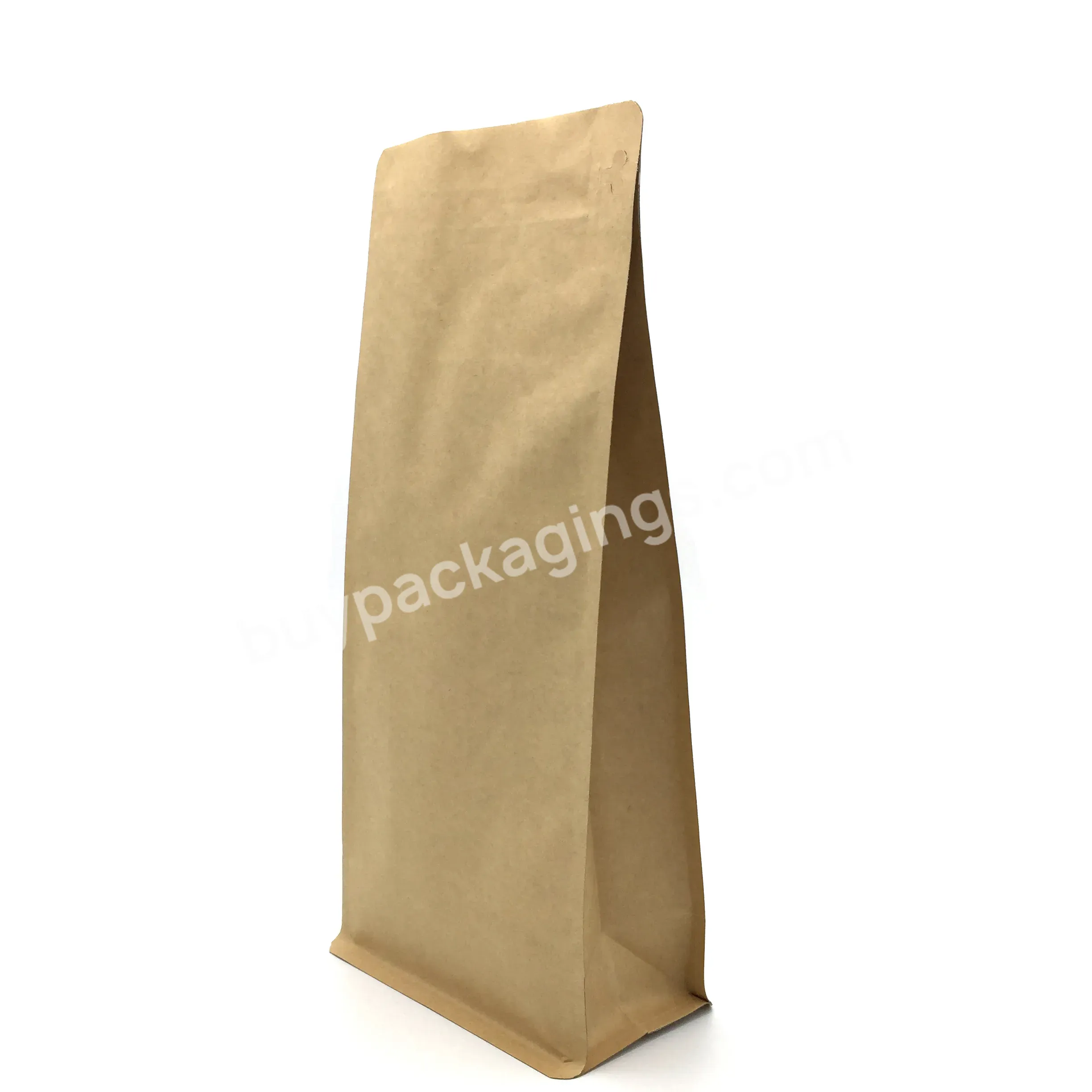 Custom Logo Top Standard Kraft Recyclable Coffee Gusset Bag Side Pouch - Buy Coffee Gusset Bag,Flat Side Gusset Bag,Side Gusset Kraft Bag.