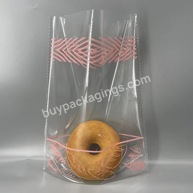 Custom Logo Transparent Bread Bags Food Grade Square Bottom Opp Plastic Bag - Buy Opp Plastic Bag,Square Bottom Bag,Customize Bread Bags.