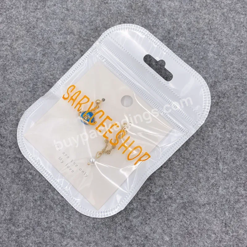 Custom Logo Transparent White Maylar Ziplock Bag For Earrings Packaging - Buy Small Packaging Bag With Ziplock For Jewelry,Jewelry Bags Clear Plastic Small Ziplock Bags Clear Resealable Poly Bags For Nail Art,Resealable Zipper Poly Bags Reclosable Zi