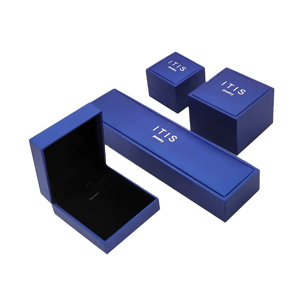 custom logo velvet drawer blue small bracelet luxury packaging for jewlery