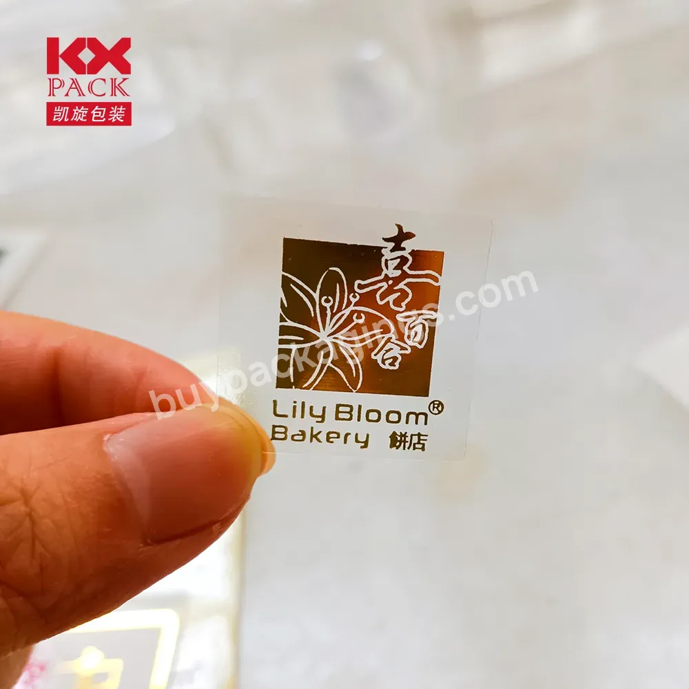 Custom Logo Vinyl Waterproof Clear Plastic Packaging Label Roll Self Adhesive Gold Foil Transparent Private Sticker Printing - Buy Customized Printing Services Packaging Waterproof Label Adhesive Juice Plastic Bottle Label Printed Transparent Sticker