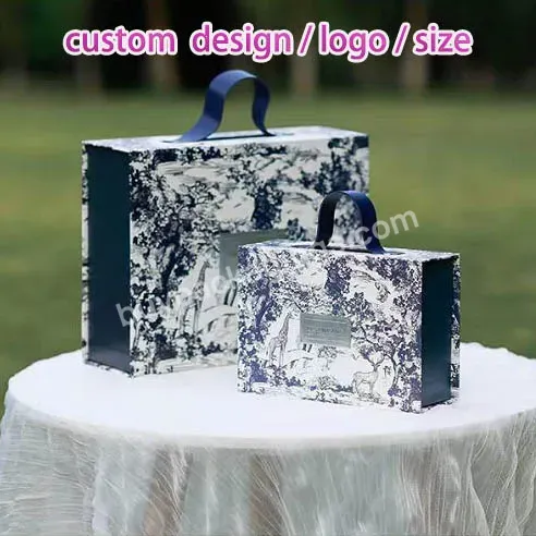 Custom Lovely Wedding Gift Box Magnetic Cardboard Box With Pu Leather Handle Clothing /shoes/candy Packaging Box - Buy Wedding Gift Box,Magnetic Cardboard Box With Pu Leather Handle,Clothing /shoes/candy Packaging Box.