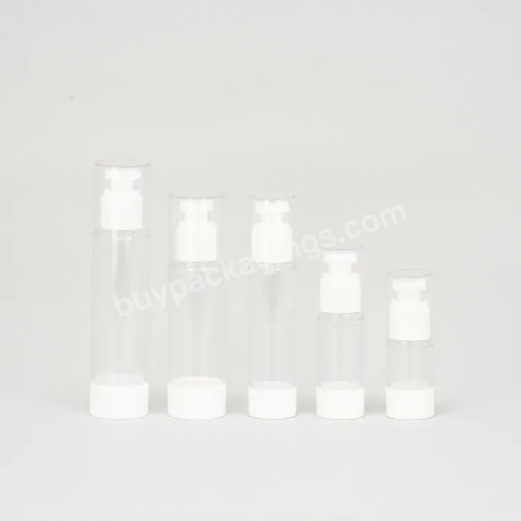 Custom Luxury 15ml 30ml 50ml 30 80 Ml 100ml Cosmetic Packaging Plastic Vacuum Premium Airless Fine Mist Spray Pump Bottle - Buy Airless Vacuum Pump Bottle,15ml Airless Pump Bottle.
