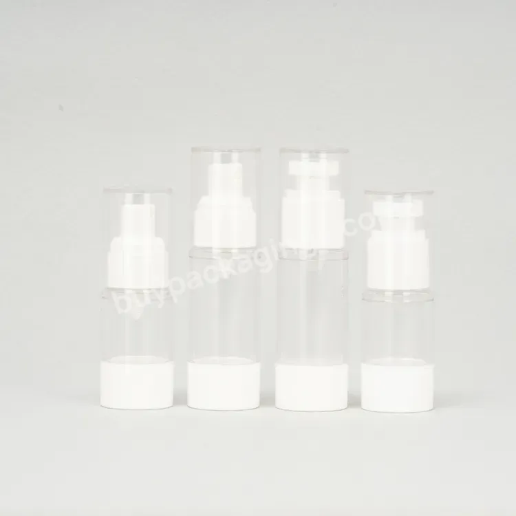 Custom Luxury 15ml 30ml 50ml 30 80 Ml 100ml Cosmetic Packaging Plastic Vacuum Premium Airless Fine Mist Spray Pump Bottle - Buy Airless Vacuum Pump Bottle,15ml Airless Pump Bottle.