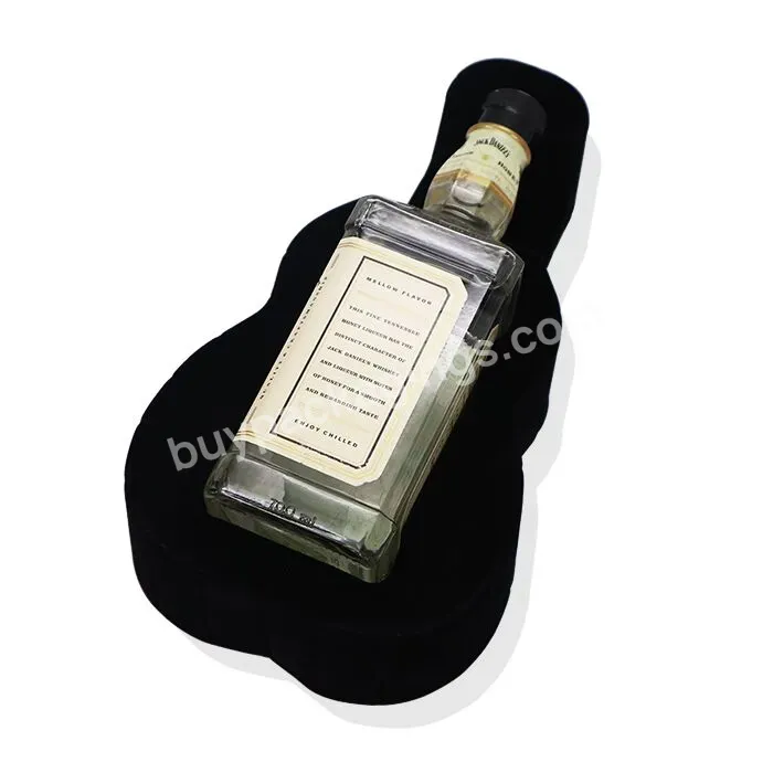 Custom Luxury Black Ps Flocking Blister Insert Tray Wine Bottle Protector For Travel Wine Bottle Perfume Packaging - Buy Wine Bottle Perfume Packaging,Wine Bottle Protector For Travel,Luxury Black Ps Flocking Blister Insert Tray.
