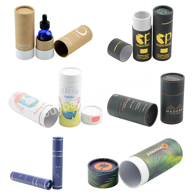 Custom Luxury Eco-friendly Recycled Food Grade Packaging Container Kraft Cardboard Round Cylinder Paper Tube For Cosmetic - Buy Cylinder Paper Tube For Cosmetic.