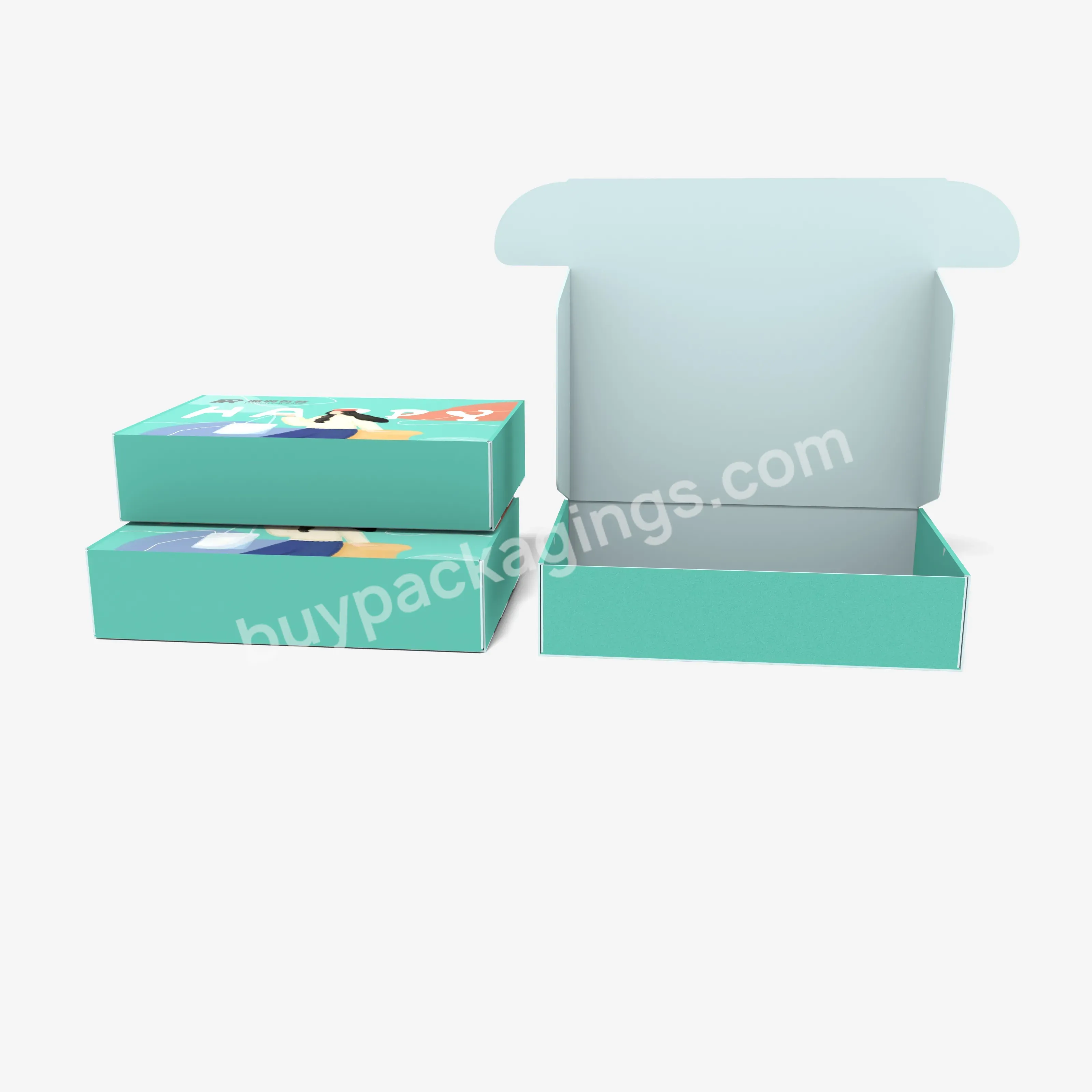 Custom Luxury Large Corrugated Paper Garment Clothing Gift Packaging Box Printing Logo Clothing Mailer Boxes - Buy Clothing Shipping Box,Clothing Packaging Box,Corrugated Board Paepr Packaging Box.
