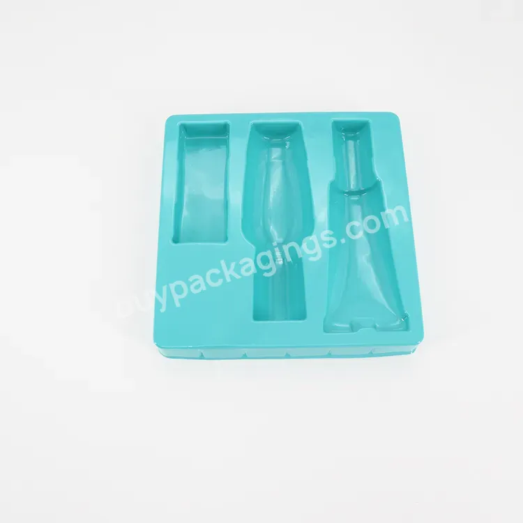 Custom Luxury Skin Care Cosmetic Plastic Blister Tray Disposable Packaging Insert Tray