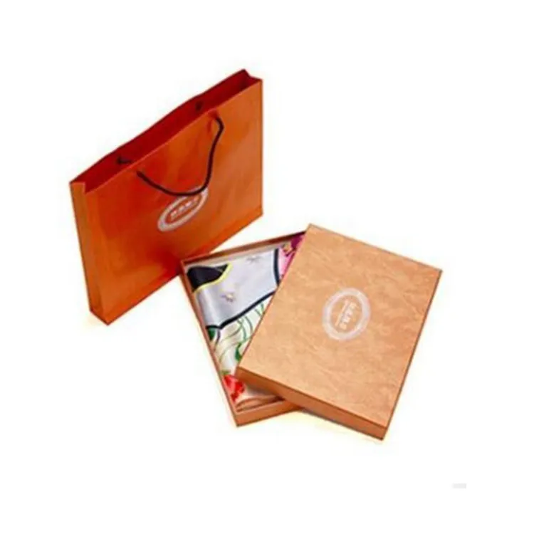 custom luxury square packaging gift box scarf