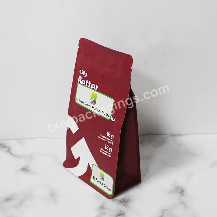 Custom Made Bag Window For Snack With Pocket Zipper Side Gusset Stand Up Gravure Printing Limanited Flat Bottom Pouch - Buy Flat Bottom Pouch,Custom Made Flat Bottom Pouch Bag,Flat Bottom Stand Up Pouch With Gravure Printing.