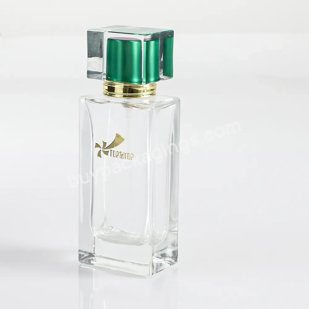 Custom Made Pabrik Classique 50 Ml Flacon Vaporisateur De Jual Botol Parfum Kosong Botol Kaca Unik Luxury Glass Perfume Bottle