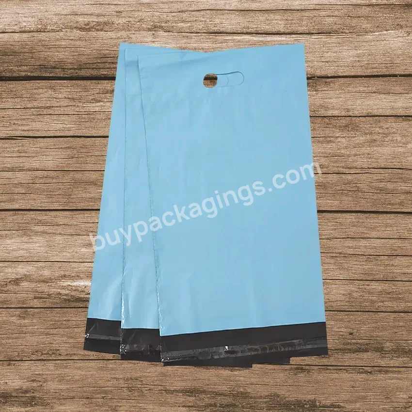 Custom Mailer Bags For Clothes Packaging Bags For Clothing Poly Mailers With Handle Blue Poly Mailer Manufacturer Of Plastic Bag - Buy Custom Mailer Bags For Clothes,Manufacturer Of Plastic Bags,Cheap Poly Mailers.
