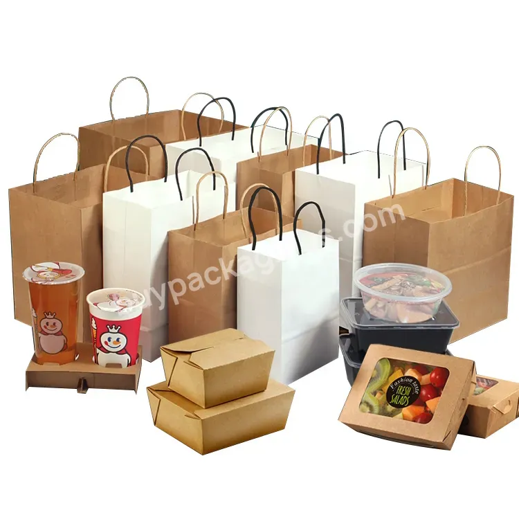 Custom Manufacturer Wholesale Printed Kraft Paper Craft Shopping Packing Bag With Your Logo - Buy Factory Manufacturer Design Logo Size Bakery Food Printed White Kraft Bread Loaf Packing Packaging Paper Bag With Plastic Window,Paper Tea Aluminum Foil
