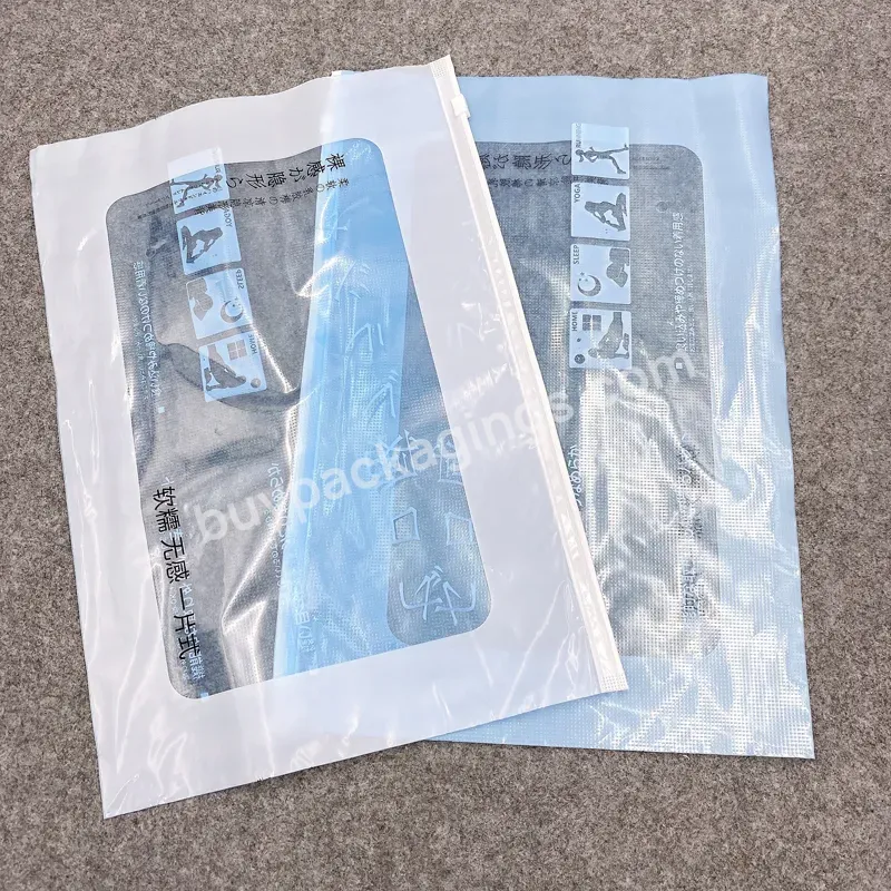 Custom Opp Pvc Zipper Packing Clothing Bag With Your Logo Slider Zip Lock Packing Plastic Bags For Bra Underwear - Buy Blue Plastic Bag Zip Lock For Bra,Slider Zip Lock Plastic Bag,Pvc Zipper Bag.