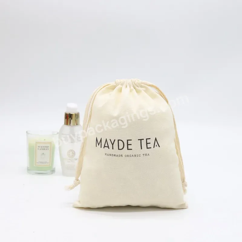 Custom Organic Cotton Linen Tea Packing Bags Reusable Muslin Tea Candle Perfume Gift Bags With Draw String - Buy Tea Packing Bag,Tea Bags With Draw Strings,Custom Tea Bags.