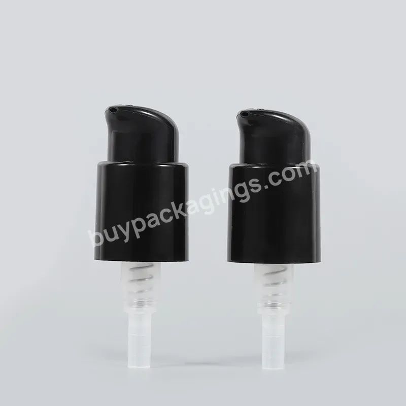 Custom Packaging 20/410 24/410 Black Clear Acrylic Dispenser Bottled Bamboo Clip Lock Plastic Bottle Lotion Pump