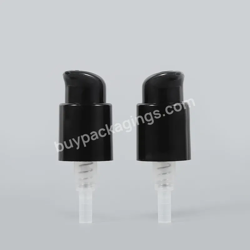 Custom Packaging 20/410 24/410 Black Clear Acrylic Dispenser Bottled Bamboo Clip Lock Plastic Bottle Lotion Pump